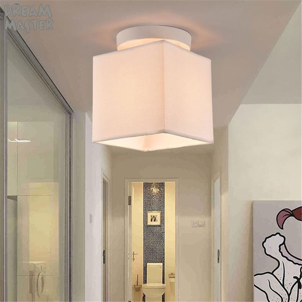 85-265V E27, lámparas de araña, arañas LED textil, tela minimalista Industrial, sombras de techo, lustre, lámpara, accesorio