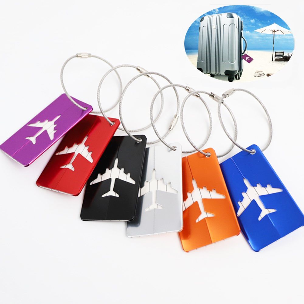 Metalen Bagagelabels Bagage Koffer Id Adres Naam Houder Rugzak Boarding Tag Label Houder Voor Vrouwen Mannen Reizen Accessoires