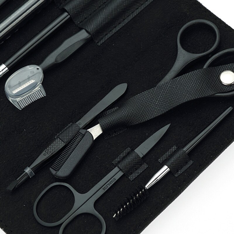 8Pcs Wenkbrauw Cutters Set Eye Brow Trimmer Schaar Gezicht Scheerapparaat Ontharing Scheermes Vrouw Wenkbrauw Shaper Makeup Tools