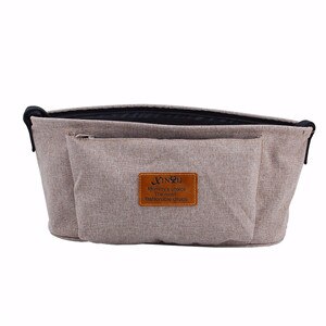 Cochecito de bebé coche cochecito de bebé bolsa bolsas organizador de taza bolsa de pañales para mamá cochecito de bebé cochecito carrito botella titular de la taza bolsas de almacenamiento: Brown