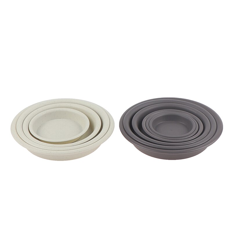 1Pc Garden Pot Case Round Shape Plastic Solid Color Garden Pot Saucer Plant Pot Drip Tray Planter Pallet Flower Pot Tray