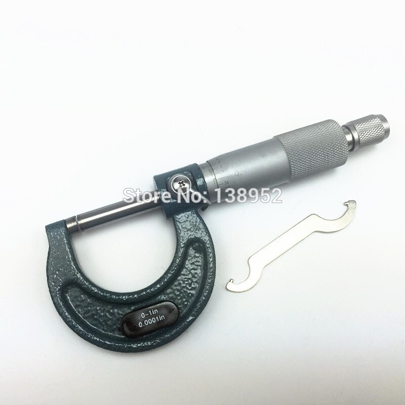 Micrómetro de tope de trinquete, 0-1 &quot;, exterior, 0,0001&quot;