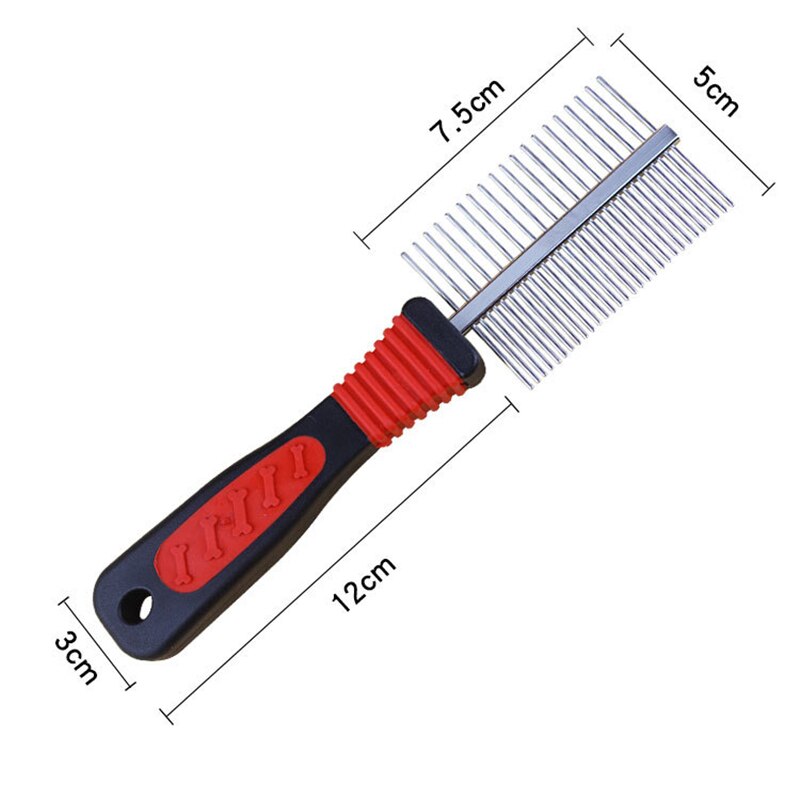 Dog Protect Flea Comb for Cat Double Dog Care Comb Sided Stainless Steel Comfort Flea Hair Grooming Comb Pet Product