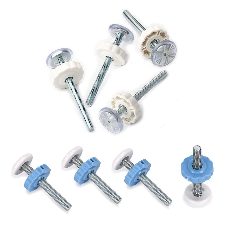 Pressure Mounted Baby Gates Threaded Spindle Rods,4Pcs Spindle Screw Mounted Bolts Kit for Stair Gates Dog Gate