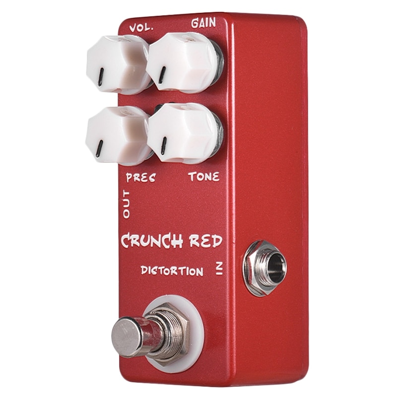 Mosky Mini Guitar Effect Pedal Mini Crunch Red Distortion Guitar Pedal True Bypass Full Metal Shell: Default Title