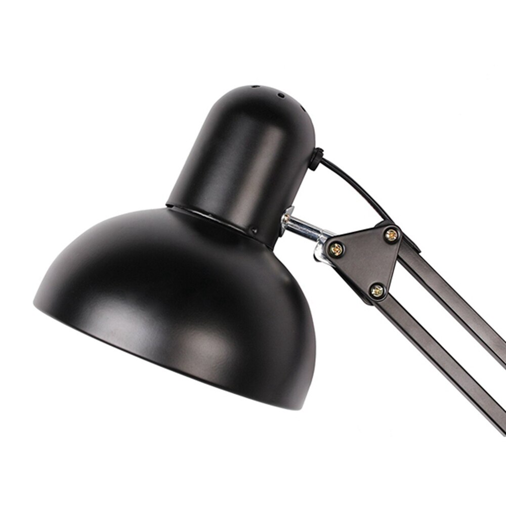 Flexibele Swing Arm Clamp Mount Lamp Kantoor Studio Home E27/E26 Tafel Zwart Bureaulamp AC85-265V