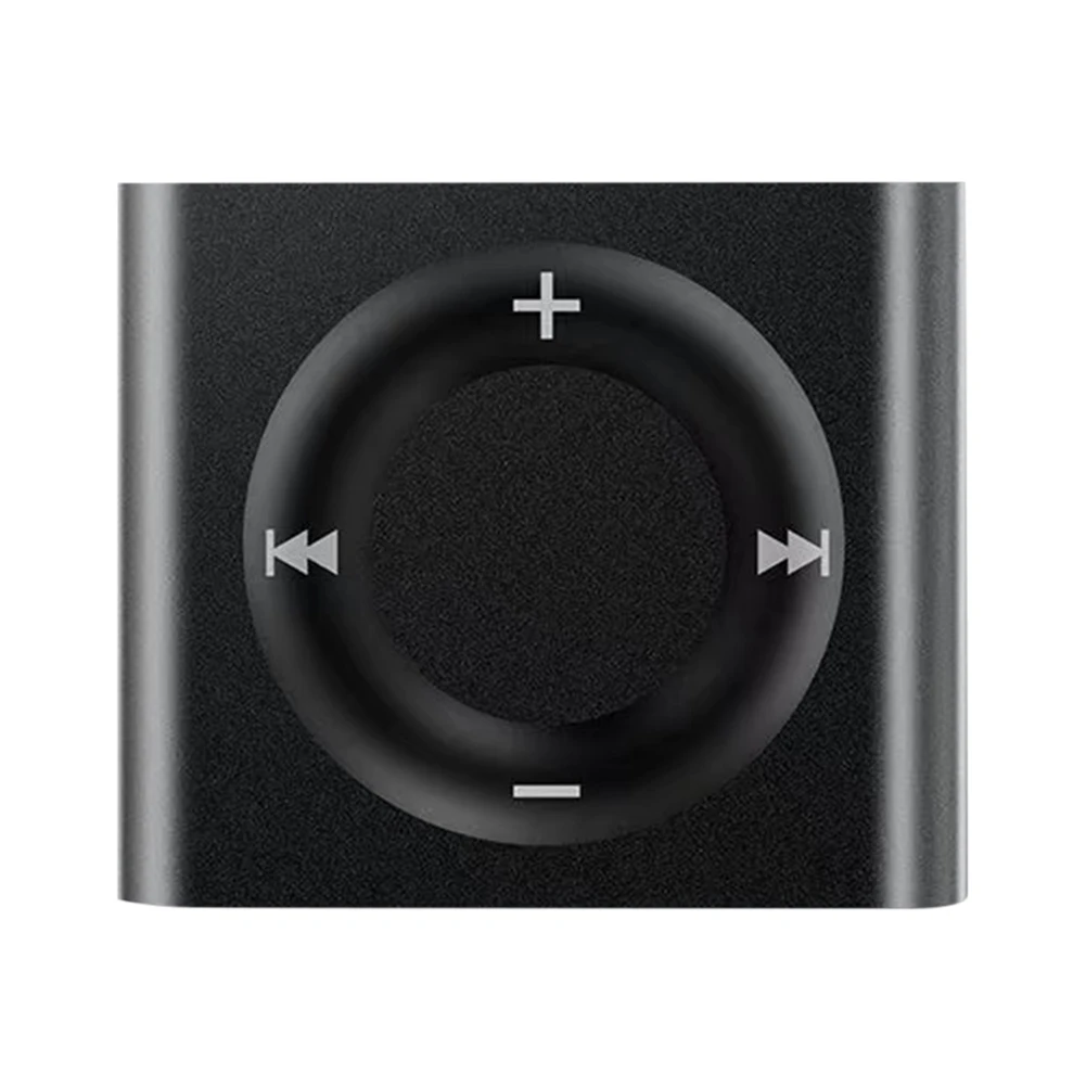 Mini-MP3-Player, Metall-Clip-on-Sportmusik-Player, 64 G-Erweiterung, 180 mAh, eingebauter Lautsprecher, Touch-Tone mit Kopfhörer für Studenten: Black