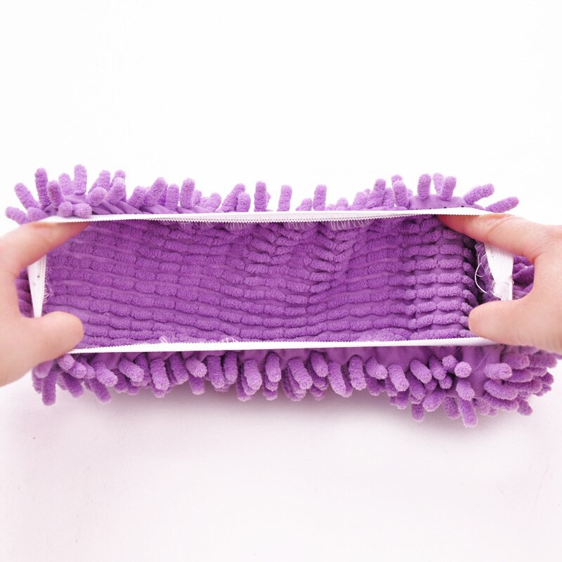 Multifunktion mikrofiber hem golv damm rengöring tofflor lat moppning torka skor peruker hus strumpor överdrag torka sko 2 st