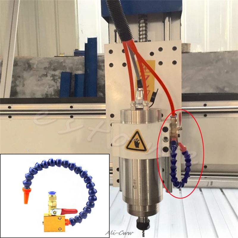 Uitstekende Mist Koelvloeistof Smering Spray Systeem Voor 8 Mm Air Pipe Cnc Draaibank Frezen Boor