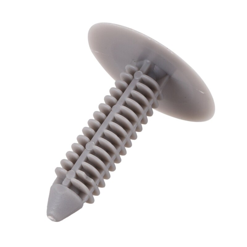 50 Pcs Gray Plastic Rivet Clips 8mm x 25mm x 31mm
