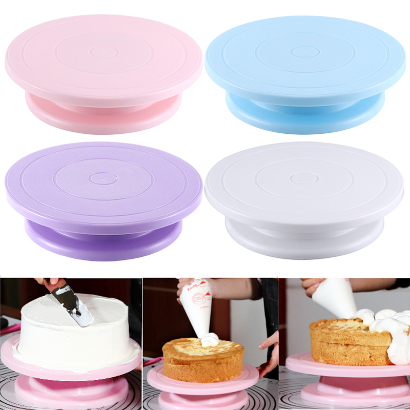 10 Inch Cake Turntable Anti-skid Round Cake Stand Rotary Table Kitchen Tools Accessories Cake Decorating Baking Tools cozinha