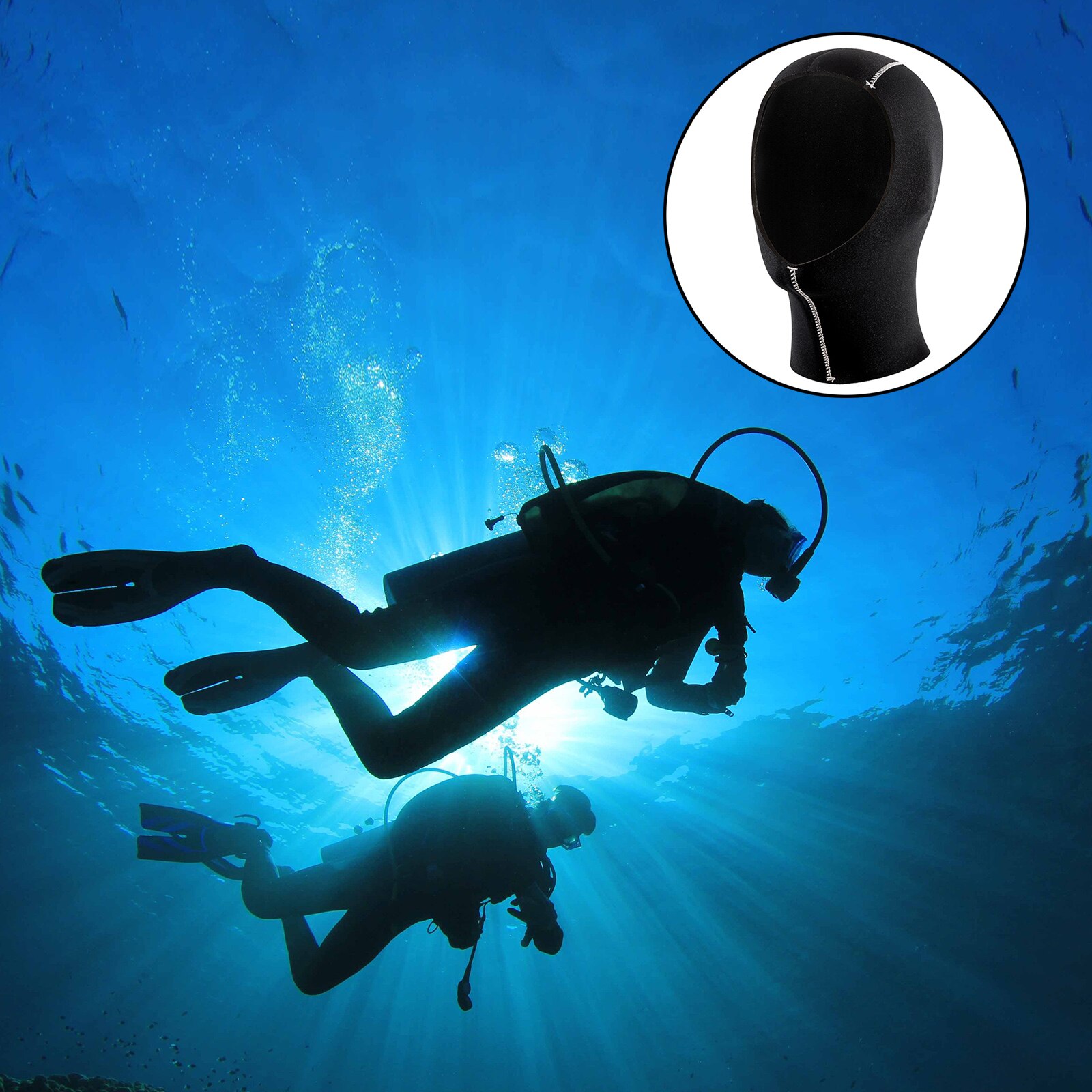 3mm/5mm Neoprene Scuba Diving Hood Snorkeling Equipment Hat Winter Swim Warm Wetsuit Spearfishing