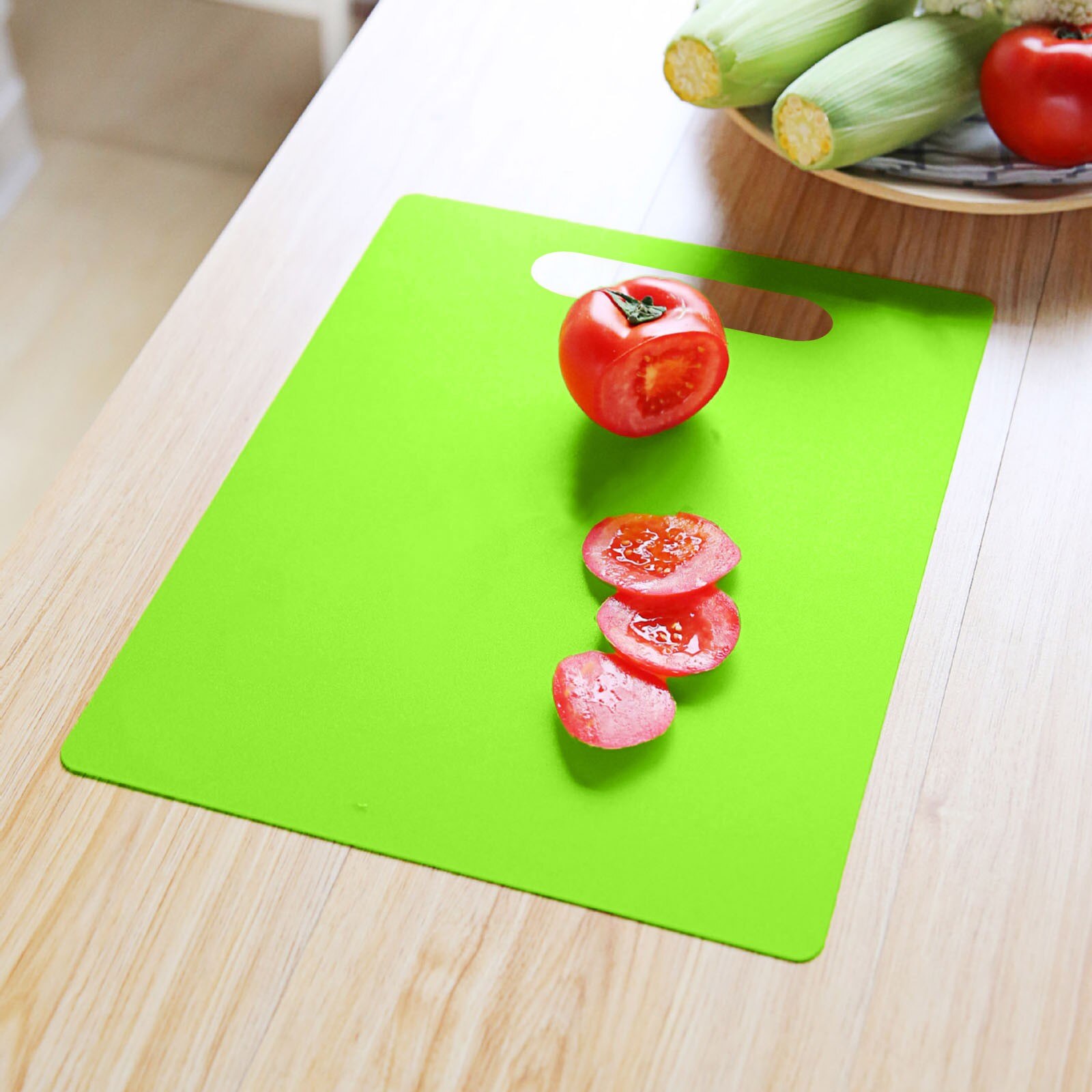 1pc Color Chopping Blocks Food Grade Plastic Vegetable Meat Cutting Board Multifunction Chopping Blocks Kitchen Accessories #Y