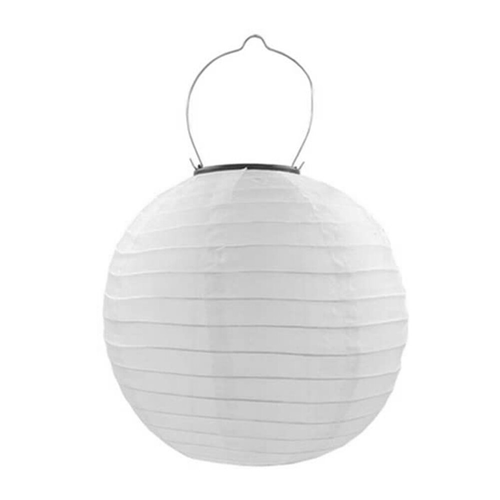 30cm led solar lantaarnlamp waterdicht buitenfeest decoratie hanglamp voor tuin, huis, binnen, bruiloft, sprookjesachtige licht: Wit