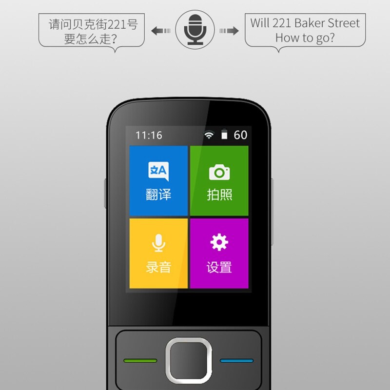 T10 máquina de tradução de voz inteligente sem fio tradutor tradução simultânea portátil handheld busin