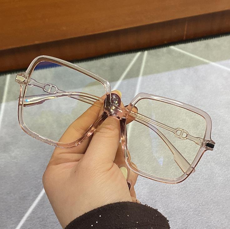 Gafas rectangulares Retro para mujer, monturas de gafas de óptica transparentes, monturas de gafas falsas