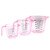 150ml/300ml/600ml Transparent plastic measuring cup Clear Jugs with handle Kitchen Baking tools: Pink / 300ml