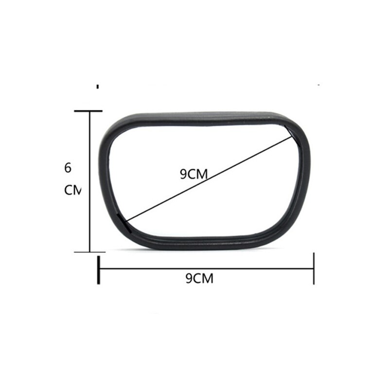Voiture sécurité rétroviseurs extérieurs carrés bébé voiture miroirs Observation enfant miroir monté universel rétroviseur 6*9 cm
