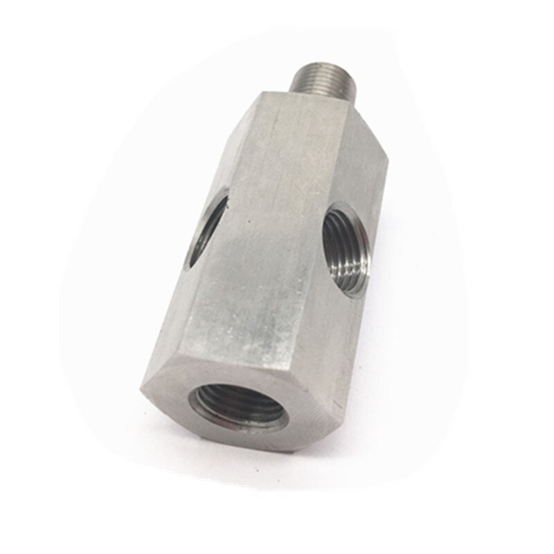 Oil Pressure Gauge Sender Adapter Two 1/8" NPT Female to M10x1.0 Male m10 fuel oil trans
