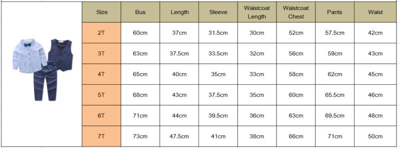 Tout Gentleman bébé garçon vêtements 3 pièces ensemble noeud papillon gilet t-shirt pantalon costume ensembles