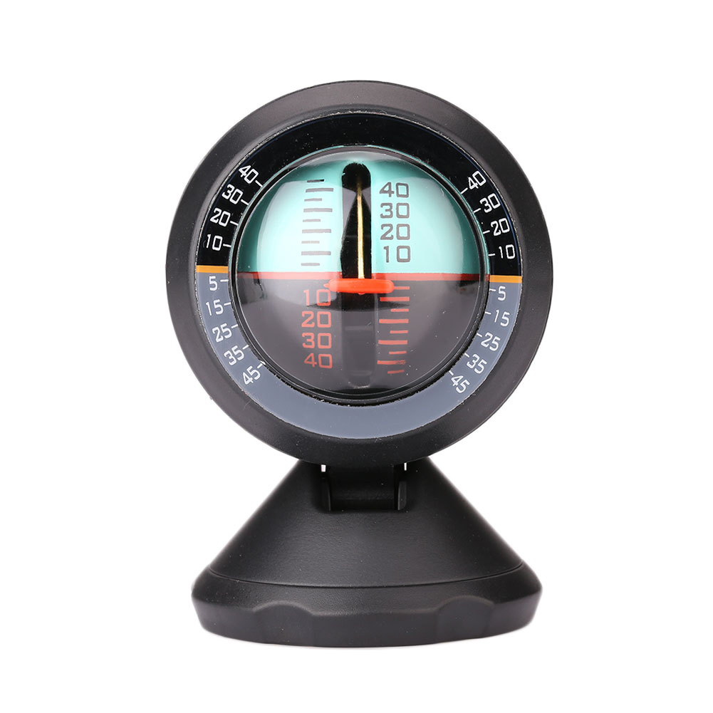 Auto busje zwart abs hoek helling kantelindicator niveau balansmeter meetinstrument