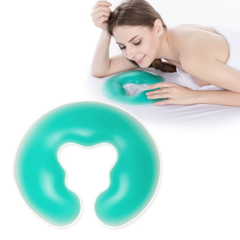 1Pcs 700G Soft Silicon Spa U-vorm Massage Kussen Spa Gel Pad Gezicht Relax Body Massage Cradle Kussen gezondheidszorg