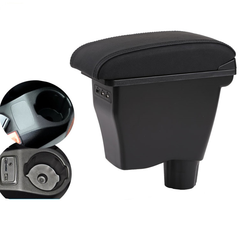 Voor Smart Fortwo Armsteun Doos Universele Car Center Console Smart Forfour Caja Modificatie Dubbele Verhoogd Met Usb Geen Montage