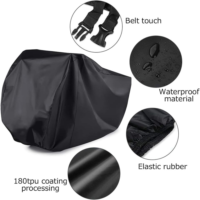 Fietshoes voor 3-fietsen Waterdicht Buitenfietsopslag Anti-UV Koud weer Regen Sneeuw Windbestendig Tarp Tent Schuur Stof Vuil