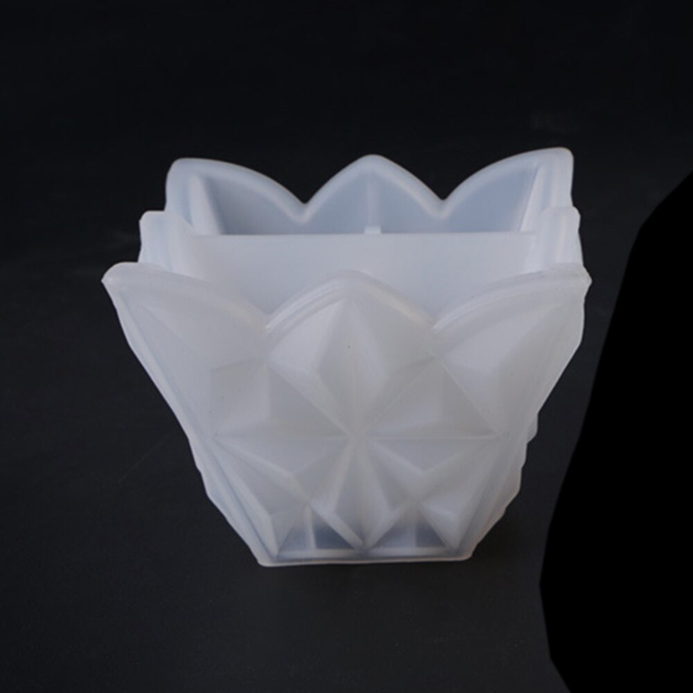 Cristal kasse gennemsigtig silikone skimmel harpiks dekorative håndværk diy pyramide diamant opbevaringsboks epoxy harpiks forme til smykker