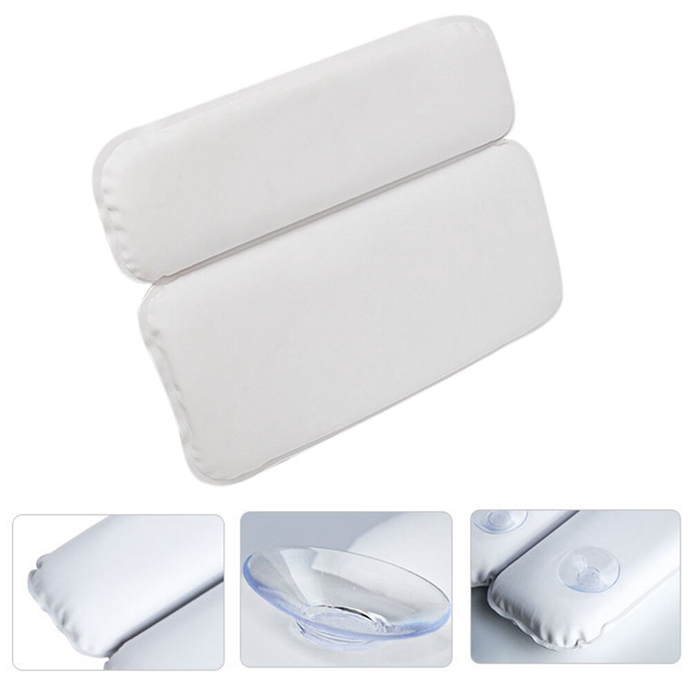 Spa bad pute bad svamp pute badekar pute for badekar hode og skuldre lett å rengjøre 40*30*4.5cm