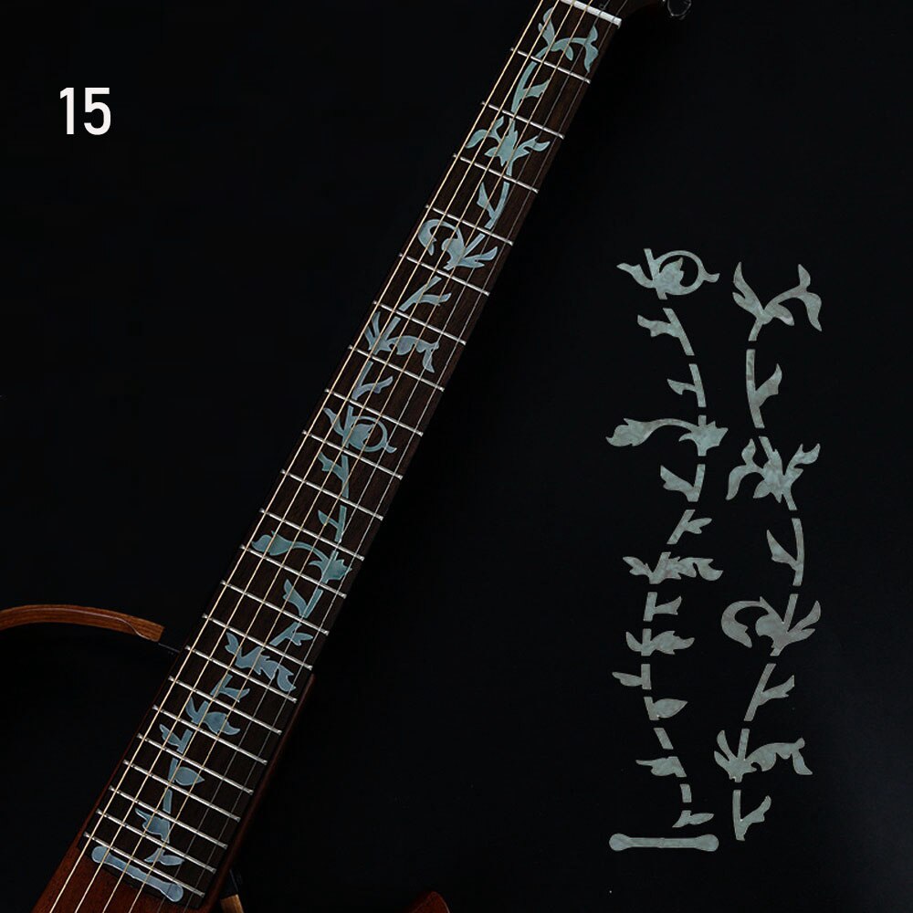1PC gryf gitarowy ultra-cienki naklejka Bass dekoracyjny krzyż naklejki naklejki na Guitarra Instrument muzyczny część do gitary elektrycznej: Jasne