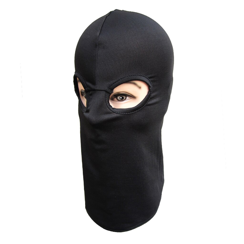 CS – masque facial complet en Polyester à deux trous pour moto, cyclisme, sport de plein air