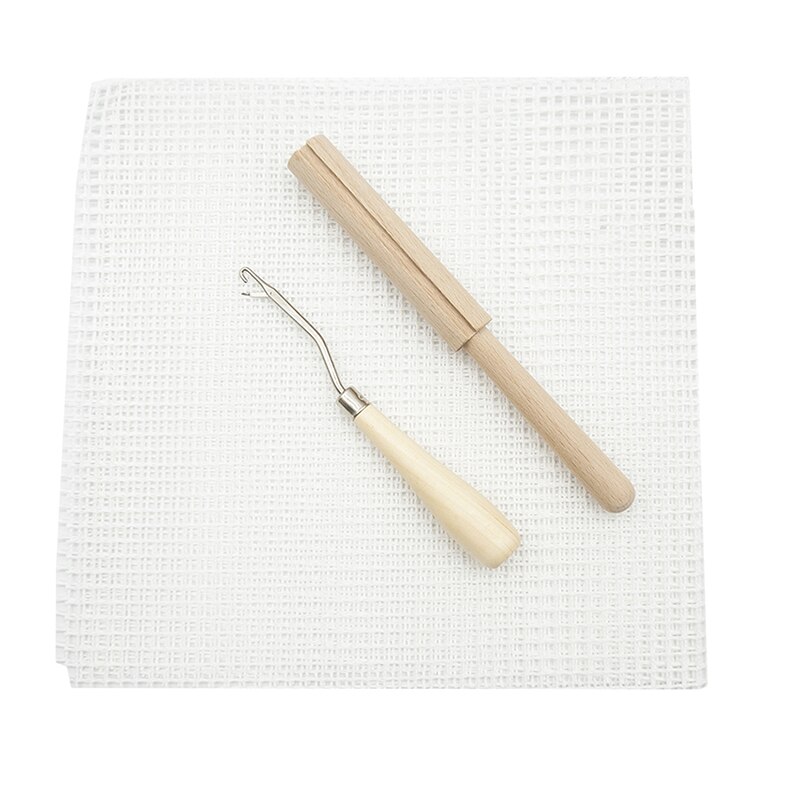 3pcs/set Hooking Mesh Latch Hook Yarn Cutter Tool For Tapestry Carpet Rug Making Wooden Convenient DIY Tools Gadget