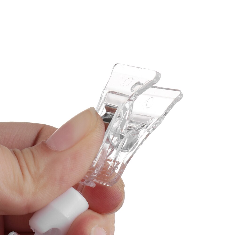 1 stk sml reklame clips plast holdbart klart skilt display holdere pris label tag clip i supermarked detailhandler hyldeklemme
