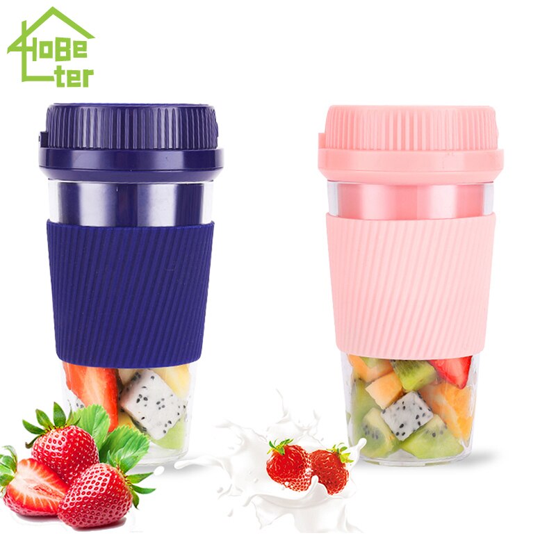 250ml Mini Electric Juicer Machine Smoothie Blender Portable Car Cup Juicer Milk Mixer Lemon Squeezer Fruits Juice For Travel
