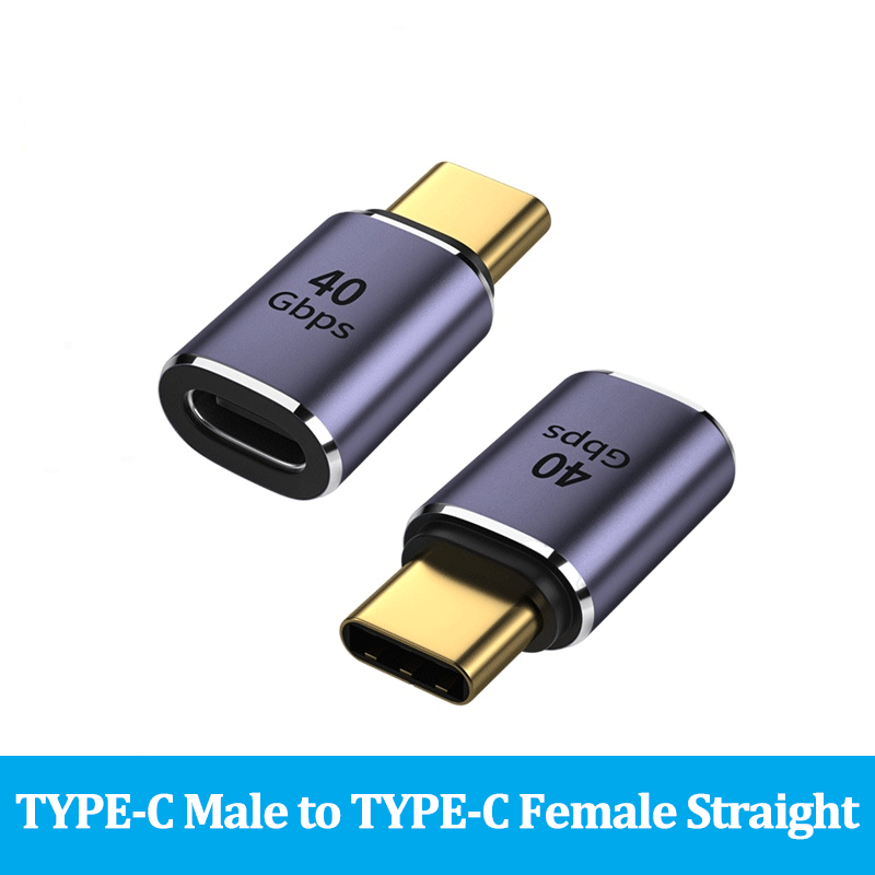 Adapter USB C 100W maszyna do cięcia metalu z USB 4.0 typu C Adapter OTG 40 gb/s szybki Transfer danych Tablet USB-C Adapter do ładowania laptopa MacBook: WHITE