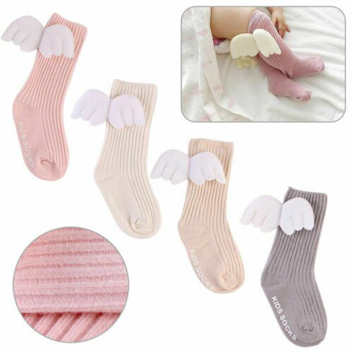 Baby sokker englevinger baby lille barn sød varm sokker spædbarn barn bomuld blanding ankel høje sokker til 0-4y