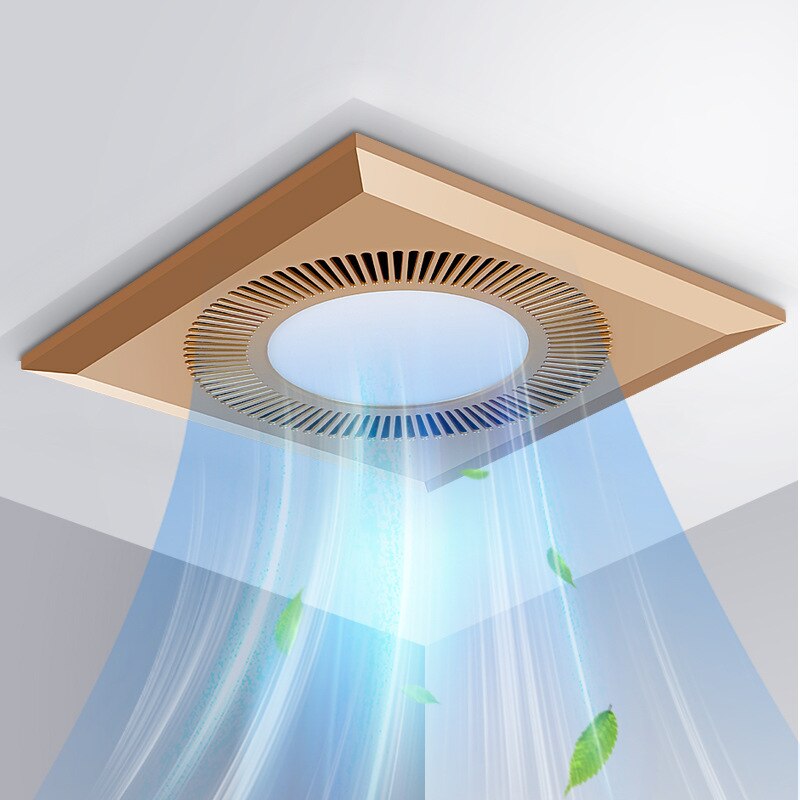 10inch Ceiling Window Exhaust Fan with LED Ventilation Vent Air Extractor for Bathroom Toilet Kitchen Pipe Attic Fans