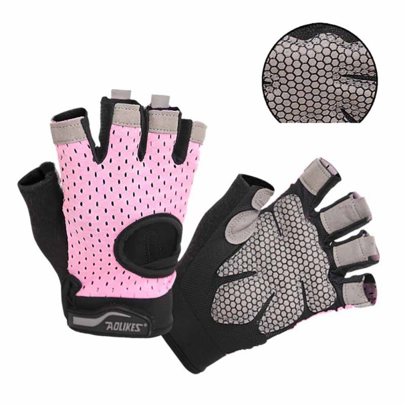 Femmes hommes haltérophilie gants gymnastique demi doigt sport Fitness gants anti-dérapant résistance exercice formation gants