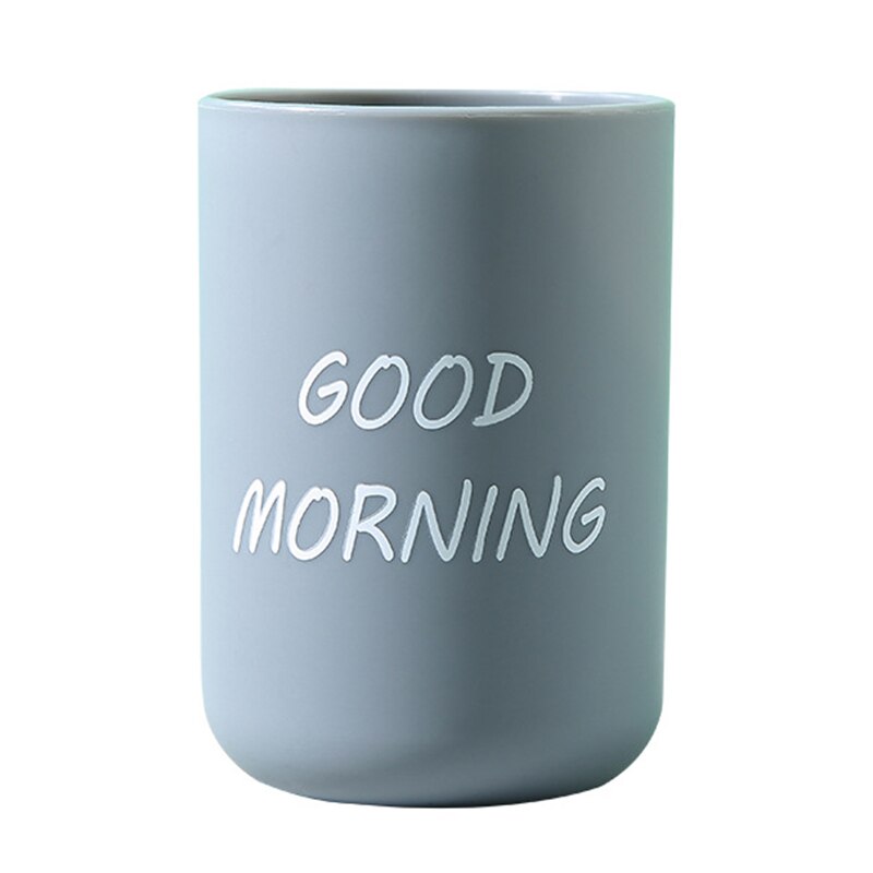 Simple Nordic Travel Portable Washing Cup Home Couple Plastic Good Morning Toothbrush Holder Cup Storage Cup Bathroom Product: blue / 1pcs