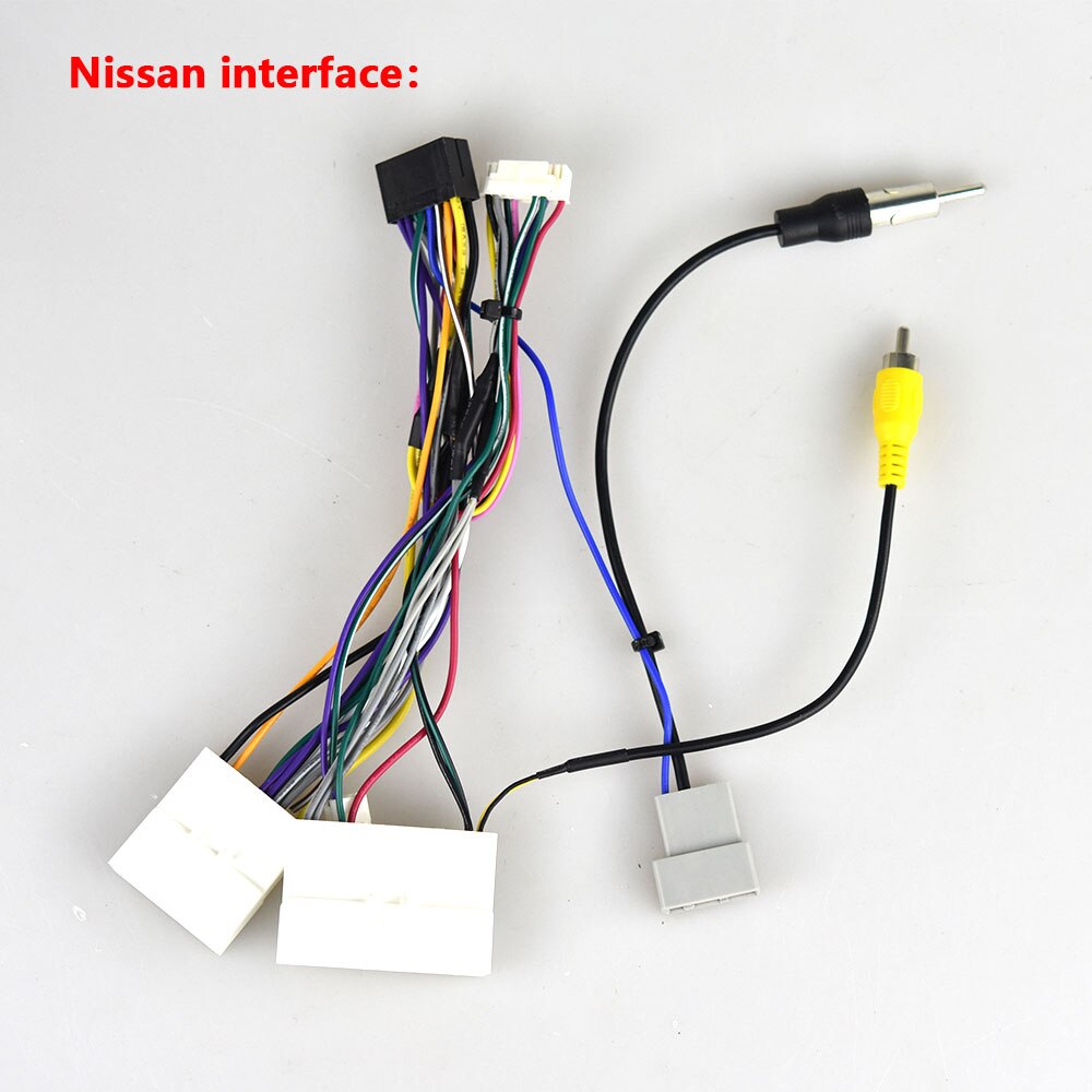Accesorios para radio de coche Android Podofo, adaptador de arnés de cableado, conector, cable Universal para Focus Kia Nissian Toyota: Nissan interface