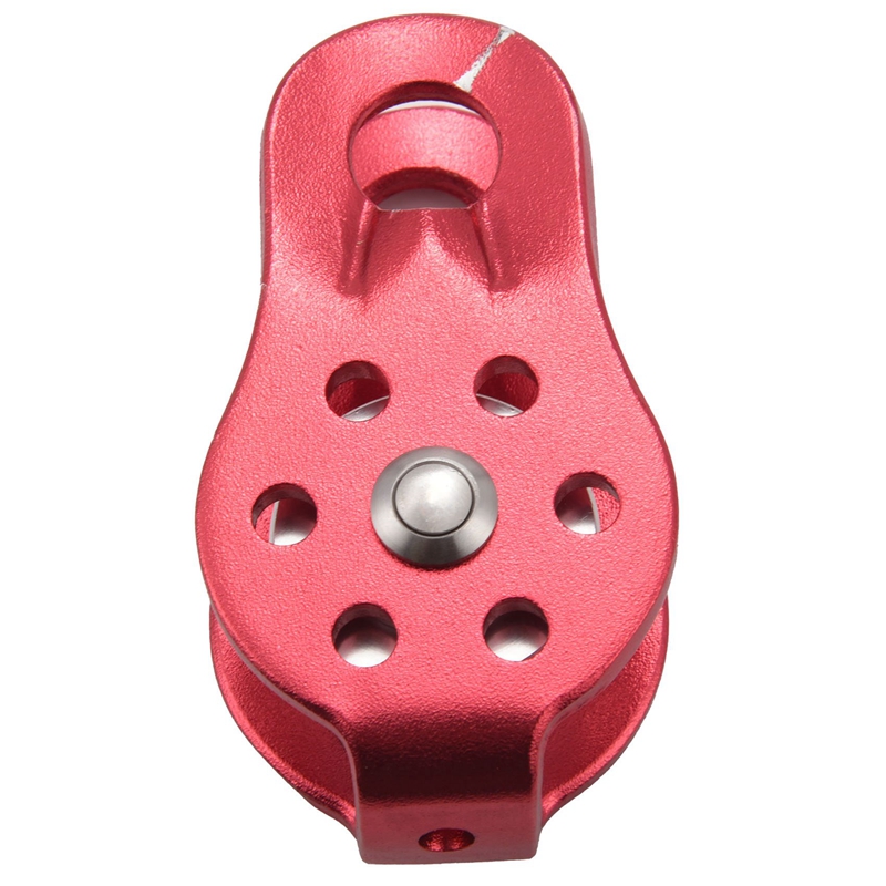 2 pcs Rock Pulley Rope Tree Climbing Climber arborist Fixed pulley Red