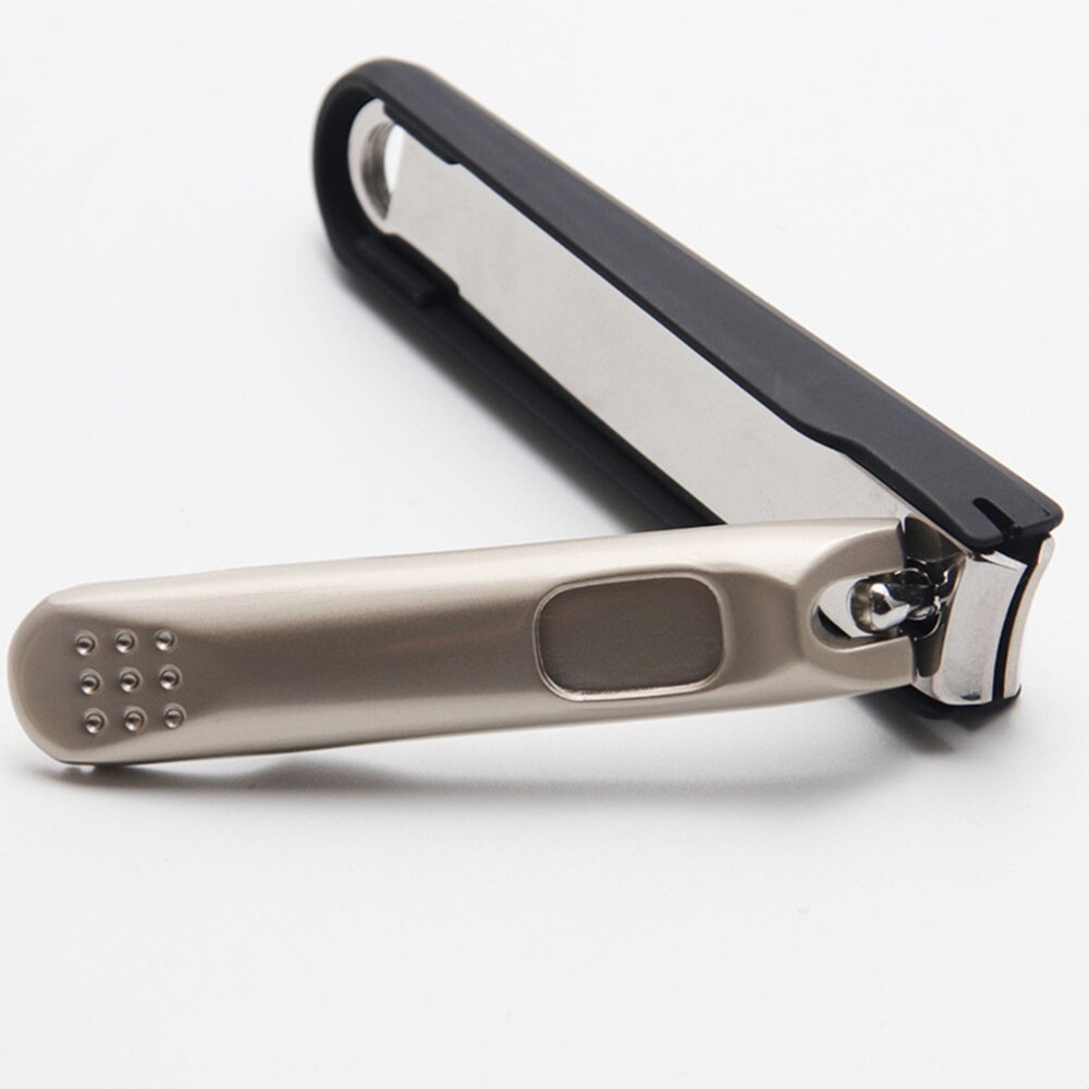 Anti-splash Nail Clippers Nail Clipper Stainless Steel Nail Tool for Salon (Champagne Large Size)