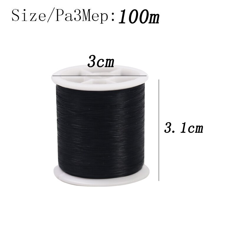 100m nylon tråd uelastisk tråd armbånd smykker diy tøjmaterialer sytråd 0.13mm