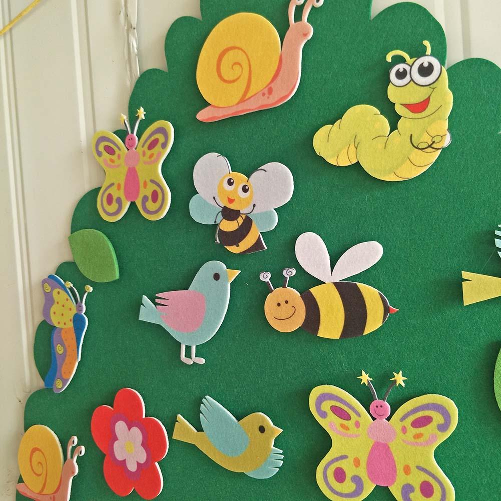 Pasen kinderen diy vilten hanger kinderkamer cartoon wanddecoratie hanger educatief speelgoed voor kinderen