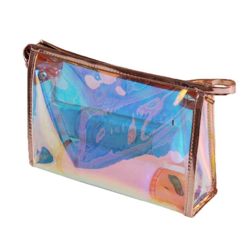 Transparent PVC sacs à cosmétiques femmes voyage lavage sacs organisateur sac de maquillage trousse de beauté Necessarie Feminina