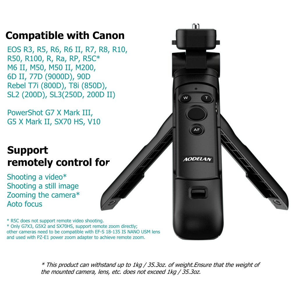 Wireless Grip Stativ Fernbedienung für Canon EOS R8 R5 77D 250D 200D 90D M200 800D M50 PowerShot SX70HS ersetzen HG-100TBR BR-E1