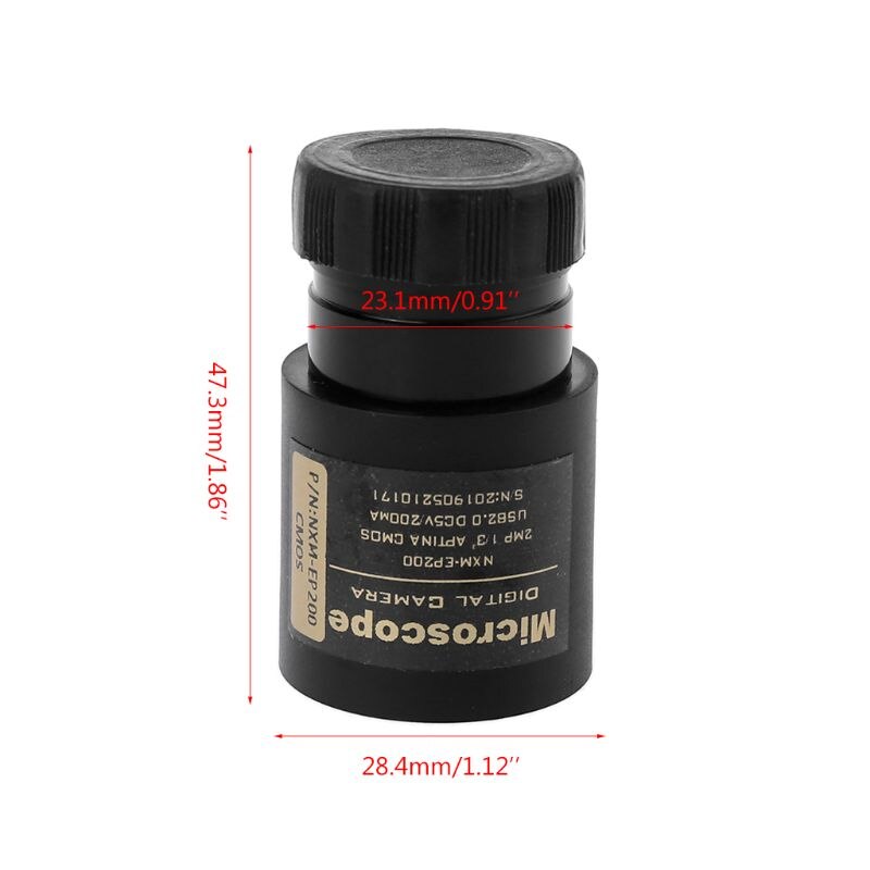 HD CMOS 2.0MP USB Electronic Eyepiece Microscope Camera Mounting Size 23.2mm with Ring Adapters 30mm 30.5mm