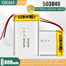 503048 053048 3.7V 800Mah Oplaadbare Lithium Polymeer Batterij Voor MP3 MP4 Gps Rijden Recorder Bluetooth Headset Li Ion mobiele