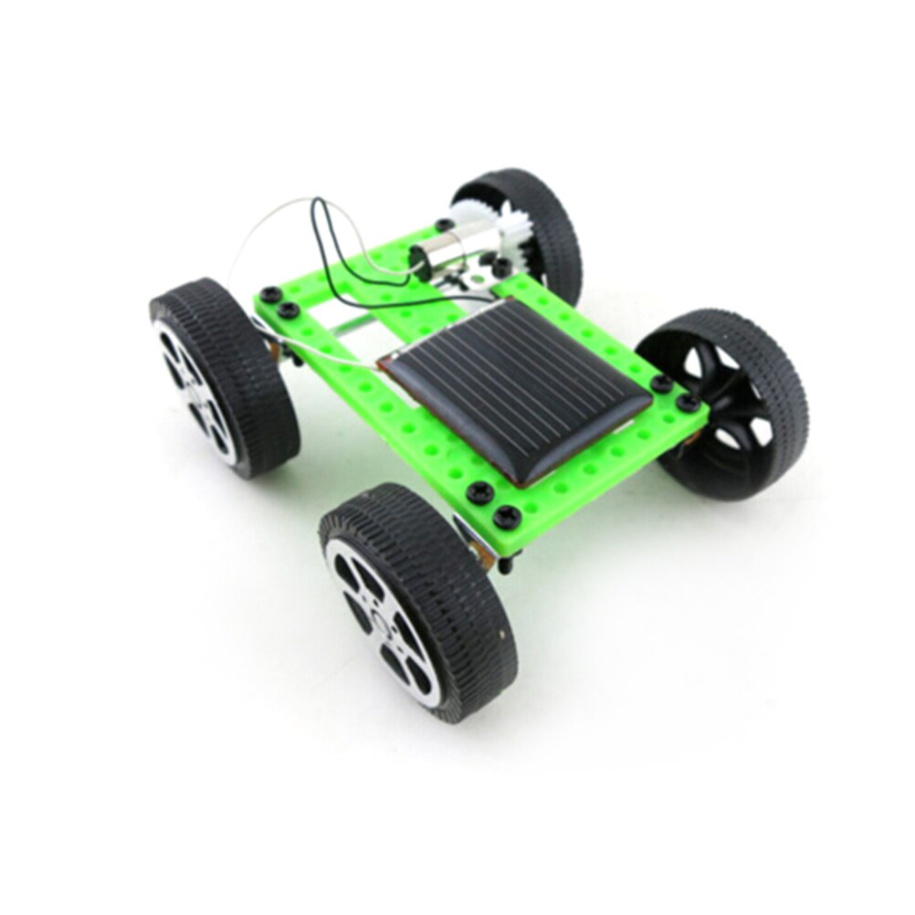 1 sæt mini soldrevet legetøj diy bilsæt børn pædagogisk gadget hobby sjov solenergi